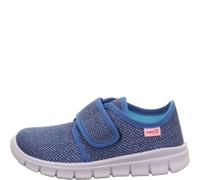 superfit Jungen Hausschuh BOBBY 28 Blau/Mehrfarbig