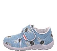 superfit Jungen Hausschuh HAPPY OCTI 26 Hellblau/Mehrfarbig