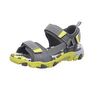 Superfit Jungen Henry Riemchensandalen Sandalen, (Grau/Gelb 20), 32 EU