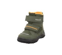 Winterboots SUPERFIT "HUSKY1 WMS: mittel", Mädchen, Gr. 26, grün (khaki, orange), Textil, Schuhe Winterboots, Snowboots mit wasserdichtem GORE TEX, Größenschablone zum Download (97774053-26) khaki, or