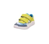 Sneaker SUPERFIT "KICKS WMS: weit", Damen, Gr. 31, dunkelgelb, grau, türkis, Lederimitat, Polyester, mehrfarbig, Schuhe Sneaker, Klettschuh, farbiges Muster, WMS: W V, Größenschablone zum Download (81