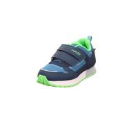Superfit Jungen Kletthalbschuhe Dash, Kinder Halbschuhe, Weite: M IV, lose Einlage, Sportschuhe, Klettverschluss, Sneaker, BLAU/HELLGRÜN (000), 31 EU