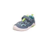 Superfit Jungen Kletthalbschuhe Trace, Kinder Halbschuhe, Weite: M IV, lose Einlage, Klettschuhe, Strassenschuhe, Sneaker, BLAU/HELLGRÜN (000), 28 EU