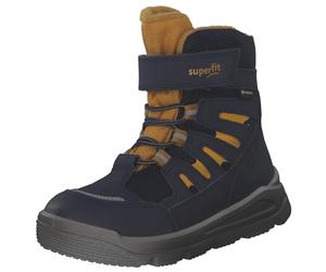 Superfit Jungen MARS warm gefütterte Gore-Tex Schneestiefel, Blau Gelb 8000, 32 EU