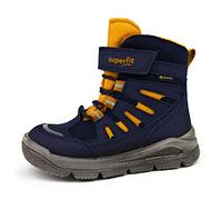 Superfit Jungen MARS warm gefütterte Gore-Tex Schneestiefel, Blau Gelb 8000, 34 EU