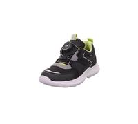 Superfit Jungen Rush Sneaker, SCHWARZ/GRÜN 0000, 27