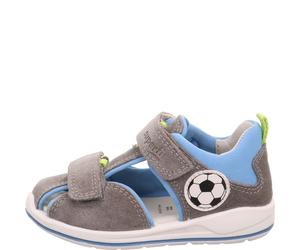 superfit Jungen Sandale BOOMERANG 25 Grau/Hellblau