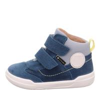 Superfit Jungen Stiefeletten Superfree – blau/hellblau – Weite M IV, lose Einlage – Gr. 23