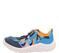 Superfit Jungen Slipper Kicks, Kinder Halbschuhe, Weite: W V, lose Einlage, Ja, Schlupfschuhe, Freizeitschuhe, Slip-ons, BLAU/ORANGE (000), 33 EU