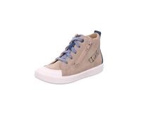 Sneaker SUPERFIT "SUPIES WMS: mittel" Gr. 26, blau (beige, blau) Kinder Schuhe Sneaker mit Reißverschluss (92830923-26)