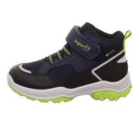 Superfit Kinder Stiefeletten Jupiter – Ankle Boots, Weite W V, flach – Blau/Hellgrün Gr. 30
