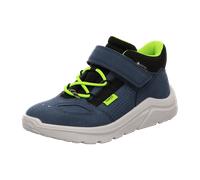 Superfit Kinderschuhe Kicks Slipper – Klett, Weite W – Blau/Hellgrün – Größe 29