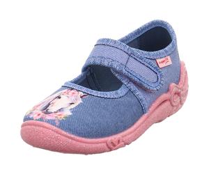 Superfit - Kid's Belinda - Hausschuhe, Gr. 34, bunt (Blau)