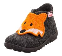 Superfit Jungen - Schuhe HAPPY Slipper, Modern, GRAU/ORANGE 4700, 24
