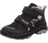 Klettboot SUPERFIT "JUPITER WMS: Weit", Kinder, Gr. 34, schwarz (schwarz, grau), Lederimitat, Polyester, casual, Schuhe, Winterschuh mit gepolstertem Schaftrand, Größenschablone zum Download (28708810