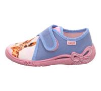 Superfit - Klett-Hausschuhe GIRAFFE in hellblau/pink Gr.32