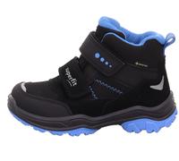 Superfit Kinderschuhe Klettschuhe / Slipper SCHWARZ/HELLBLAU SCHWARZ/HELLBLAU - Gr. - 27