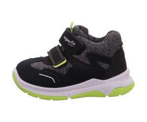 Superfit Kinderschuhe Klettschuhe / Slipper SCHWARZ/HELLGRÜN SCHWARZ/HELLGRÜN - Gr. - 21