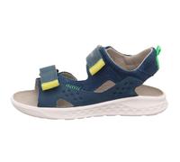 Superfit Sandale LAGOON Mädchen Gr. 27 Dunkelblau/Gelb Nubuk- & Veloursleder Weite Mittel Klettschuh