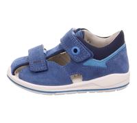 Superfit Jungen-Sandale Boomerang (8020) Leder Blau/Hellblau Gr. 23