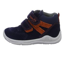 Superfit Kinderschuhe Schnürstiefel BLAU/ORANGE BLAU/ORANGE - Gr. - 21