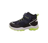Superfit Kinder Stiefeletten Jupiter – Ankle Boots, Weite W V, flach – Blau/Hellgrün Gr. 30