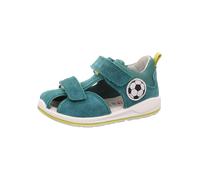 superfit Leder-Halbsandalen "Boomerang" in Türkis - Größe 21 | Babysandalen
