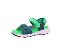 superfit Leder-Sandalen "Criss Cross" in Grün - Größe 32 | Kindersandalen