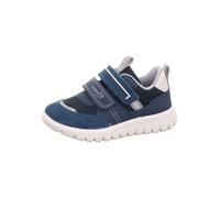 superfit Leder-Sneakers "Sport 7" in Dunkelblau - Größe 26 | Babysneakers