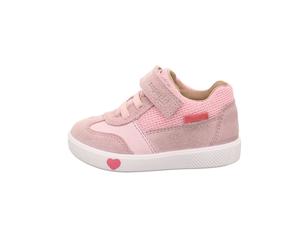 superfit Leder-Sneakers "Supies" in Rosa - Größe 27 | Lauflernschuhe