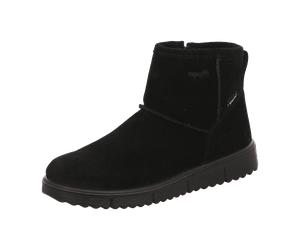 Superfit Lora 0094890000 Schwarz - Stiefel mit Futter - Kinderschuhe Gefütterte Kinderstiefel Gr. 18 - 42, Schwarz, leder (velour/sympatex) für Kinder, schwarz, Größe 31 EU
