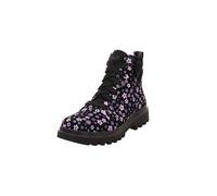 Schnürstiefelette SUPERFIT "ABBY NOVA WMS: Mittel", Kinder, Gr. 32, schwarz, Veloursleder, Polyester, Leder, modisch, Schuhe, Schnürboots mit Reißverschluss, Größenschablone zum Download (61353864-32)