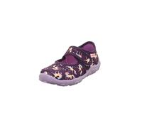 Superfit Hausschuhe Bonny WMS Mittel Mädchen Gr. 34 Lila Einhorn Baumwolle bedruckt