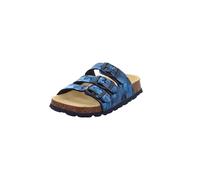 Superfit Mädchen Fussbettpantoffel 1-800113 Hausschuhe, Blau Mehrfarbig 8110, 32 EU