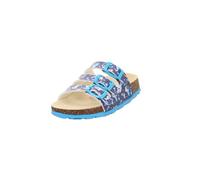 Superfit Mädchen Fussbettpantoffel Hausschuh, Blau 8080, 38 EU