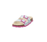 Superfit Mädchen Fussbettpantoffel Hausschuh, Grau Mehrfarbig 2510, 25 EU