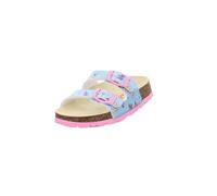 Superfit Mädchen Fussbettpantoffel Hausschuh, Hellblau Mehrfarbig 8400, 41 EU
