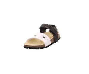 Superfit Mädchen Fussbettpantoffel Nicht Zutreffend, Weiß Schwarz 0010, 27 EU Weit