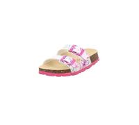 Superfit Mädchen Fussbettpantoffel Pantoffeln, Weiß Mehrfarbig 1080, 24 EU