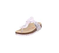 Superfit Mädchen Fussbettpantoffel Sandale, Weiss Silber 9010, 32 EU