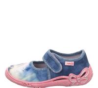 Superfit Mädchen Belinda Hausschuh, Blau Rosa 8050, 29 EU Weit