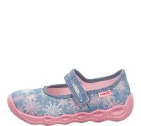 superfit Mädchen Hausschuh BUBBLE 23 Blau/Mehrfarbig
