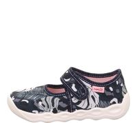superfit Mädchen Hausschuh BUBBLE 24 Blau/Mehrfarbig