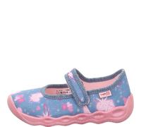 superfit Mädchen Hausschuh BUBBLE 33 Hellblau/Mehrfarbig