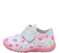 Hausschuh Textil \ SPOTTY GRÜN/MEHRFARBIG - Gr. - 18