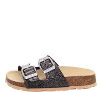 superfit Mädchen Pantoffel FUSSBETTPANTOFFEL 30 Schwarz/Silber