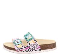 superfit Mädchen Pantoffel FUSSBETTPANTOFFEL 30 Weiß/Mehrfarbig