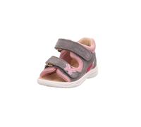 Sandale SUPERFIT "POLLY" Gr. 26, grau (grau, rosa) Kinder Schuhe mit praktischen Klettverschlüssen (25458701-26)