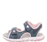 superfit Mädchen Sandale PEBBLES 31 Blau/Rosa