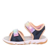 Superfit Mädchen Pebbles Sandale, Blau Orange 8000, 35 EU